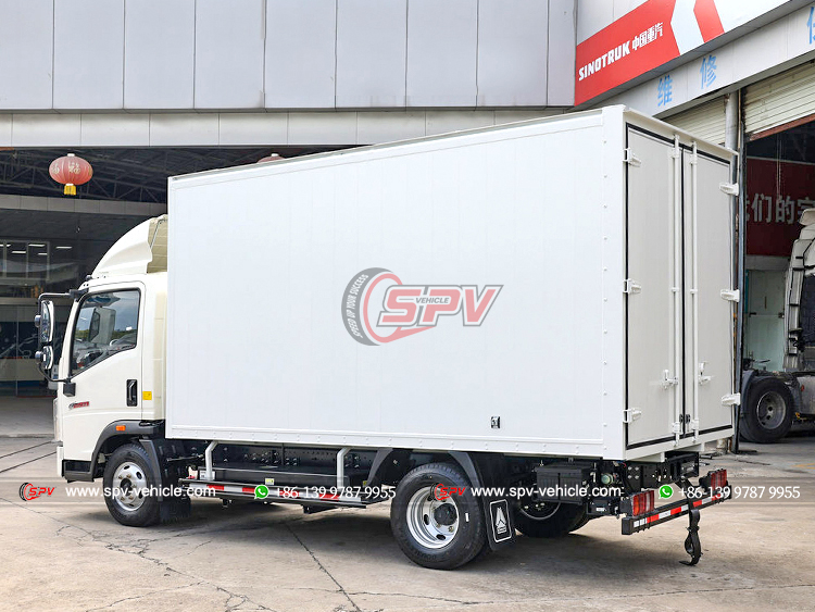 Howo 4X2 Insulated Van Wagon - Rear Left Side
